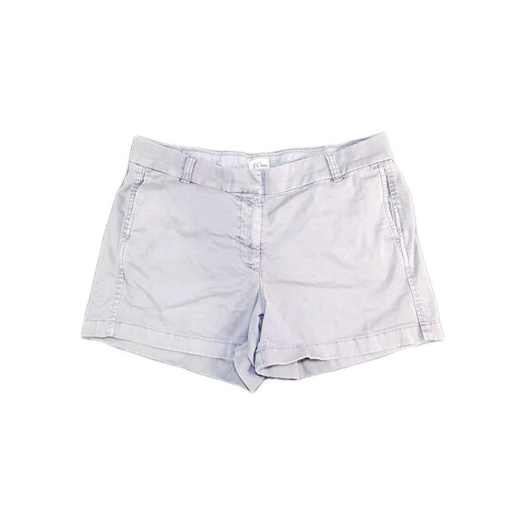 J.CREW Pants - J. Crew Women's Size 12 Stretch Chino Shorts Gray H5806 Beach Resort C28-55